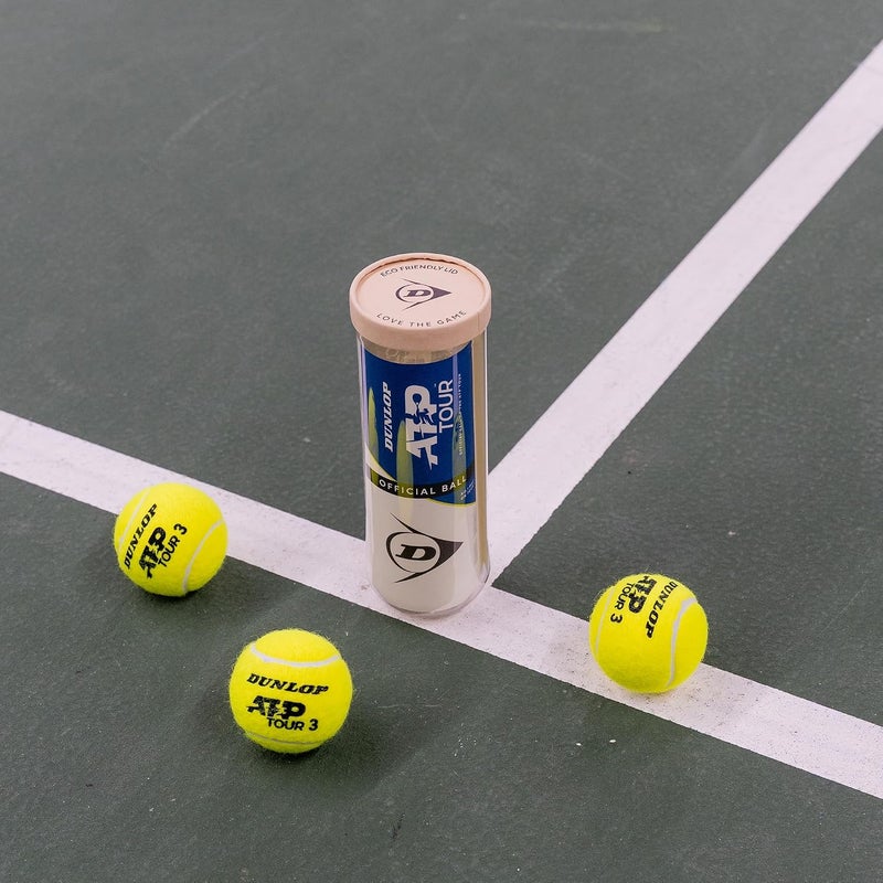 Dunlop Sports Dunlop ATP Tour Tennis Balls - Official Match Ball (3 Pack) - Image 4