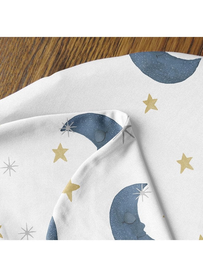 Sweet Jojo Designs Sweet Jojo Designs Moon Star Baby Boy Girl Cocoon and Beanie Hat Set Jersey Stretch Knit Sleeping Bag Infant Newborn Nursery Sleep Wrap Sack - Navy Blue Gold Watercolor Celestial Sky Gender Neutral  - Image 4