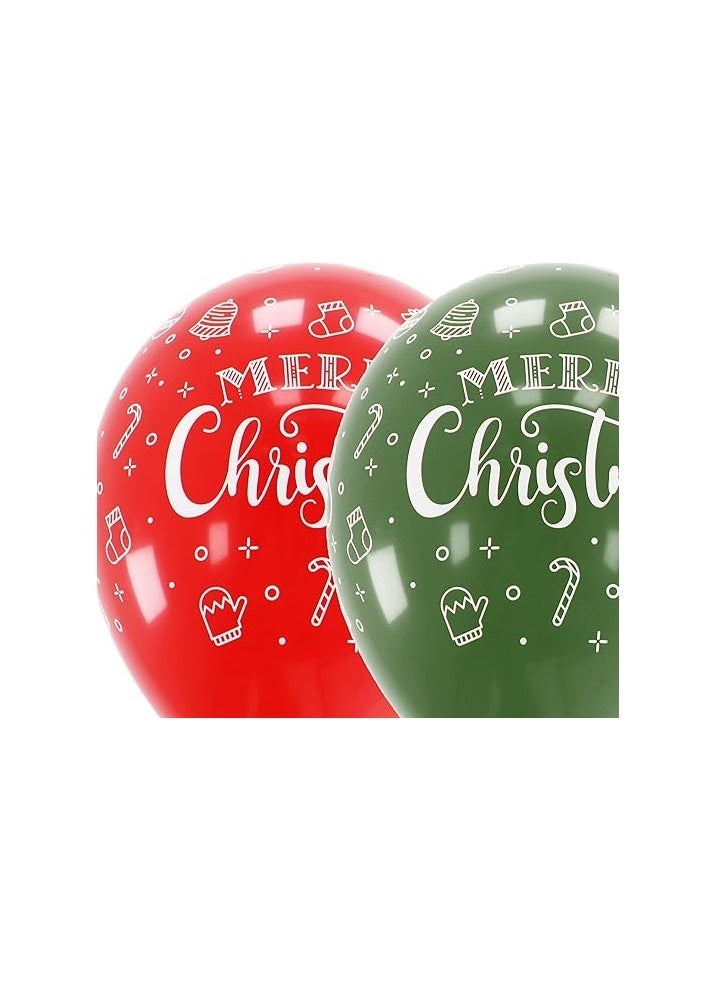Sempertex Merry Christmas Wreath Balloons 12PCS/BAG Holiday-Themed Latex Balloons Festive Wreath Design Perfect for Christmas Parties Holiday Decorations Easy to Inflate Long-Lasting Eco-Friendly - Image 2