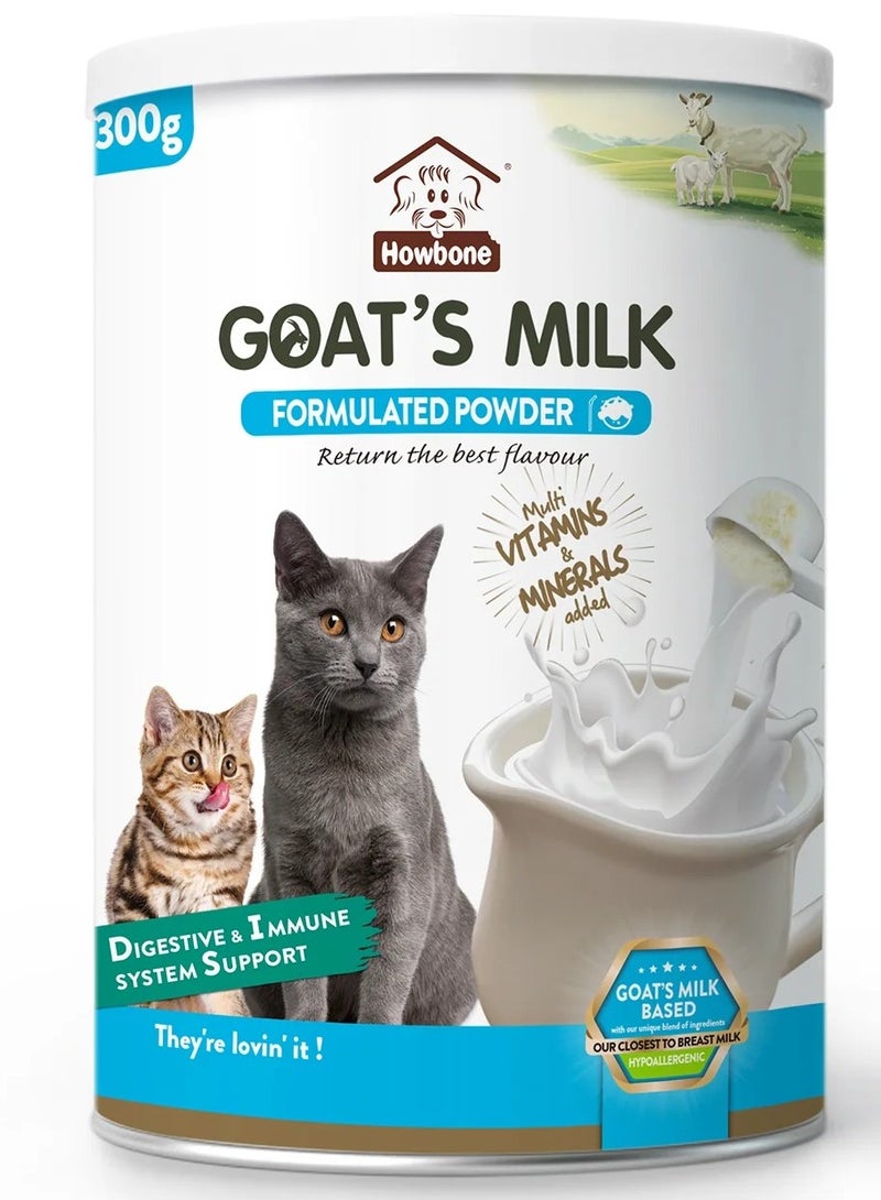 Howbone Goat's Milk Formulated Powder For Cats 300g - Image 1