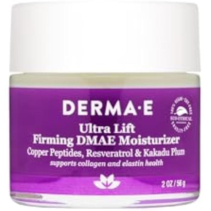 derma-e Derma E Firming DMAE Moisturizer - Copper Peptides, Resveratrol & Kakadu Plum - Supports Collagen and Elastin Health– Vegan Facial Skin Care, 2oz - Image 1