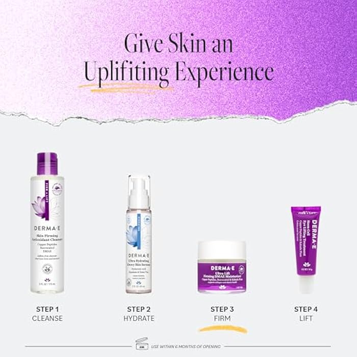 derma-e Derma E Firming DMAE Moisturizer - Copper Peptides, Resveratrol & Kakadu Plum - Supports Collagen and Elastin Health– Vegan Facial Skin Care, 2oz - Image 5