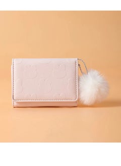 Generic Leather Flip Wallet & Card Holder with 9 Pockets & Outter Pocket - Pink  - Image 1