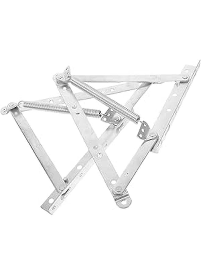 Heavy Duty Zinc Plated Spring Hinges for Bed Frame Sofa and Storage Bracket 2Pcs - Image 1