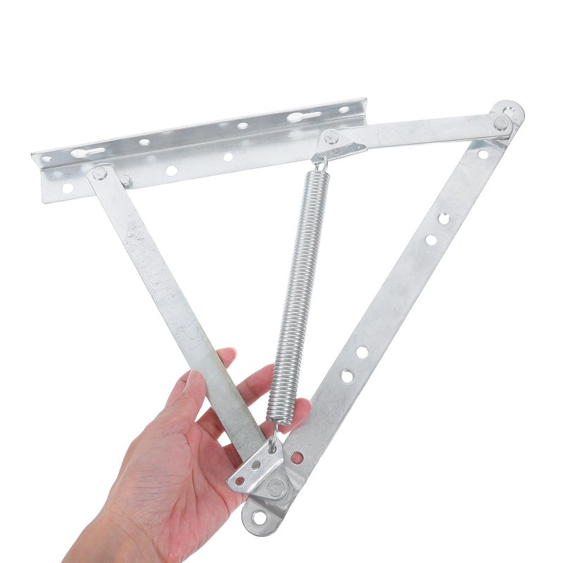 Heavy Duty Zinc Plated Spring Hinges for Bed Frame Sofa and Storage Bracket 2Pcs - Image 4