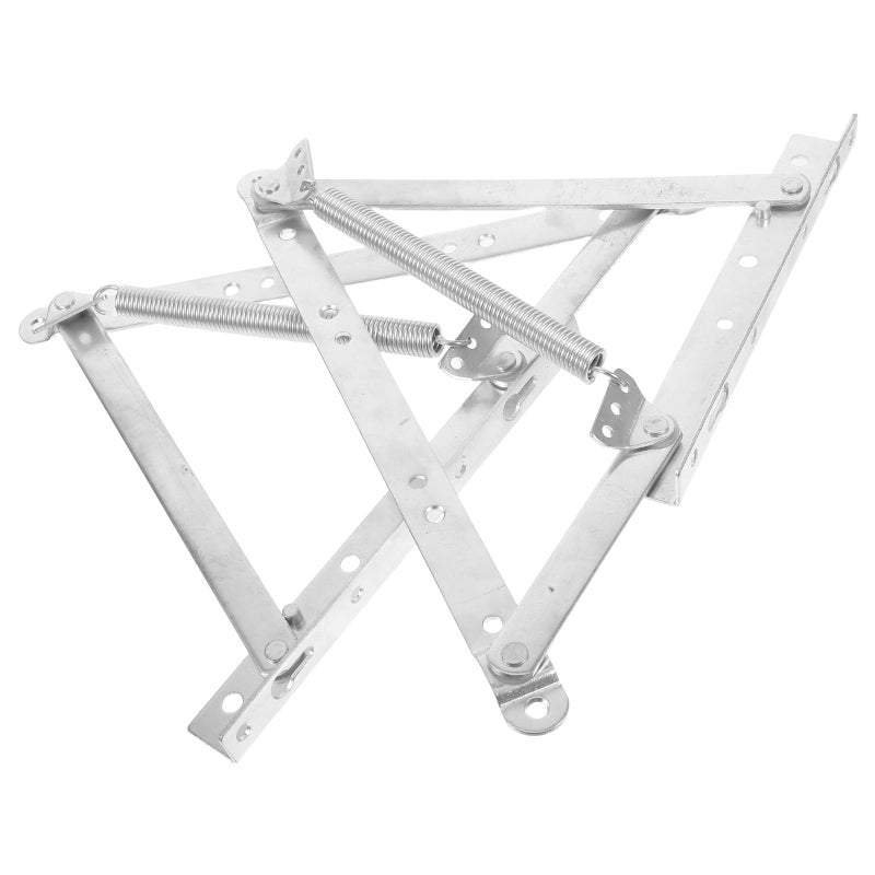 Heavy Duty Zinc Plated Spring Hinges for Bed Frame Sofa and Storage Bracket 2Pcs - Image 2