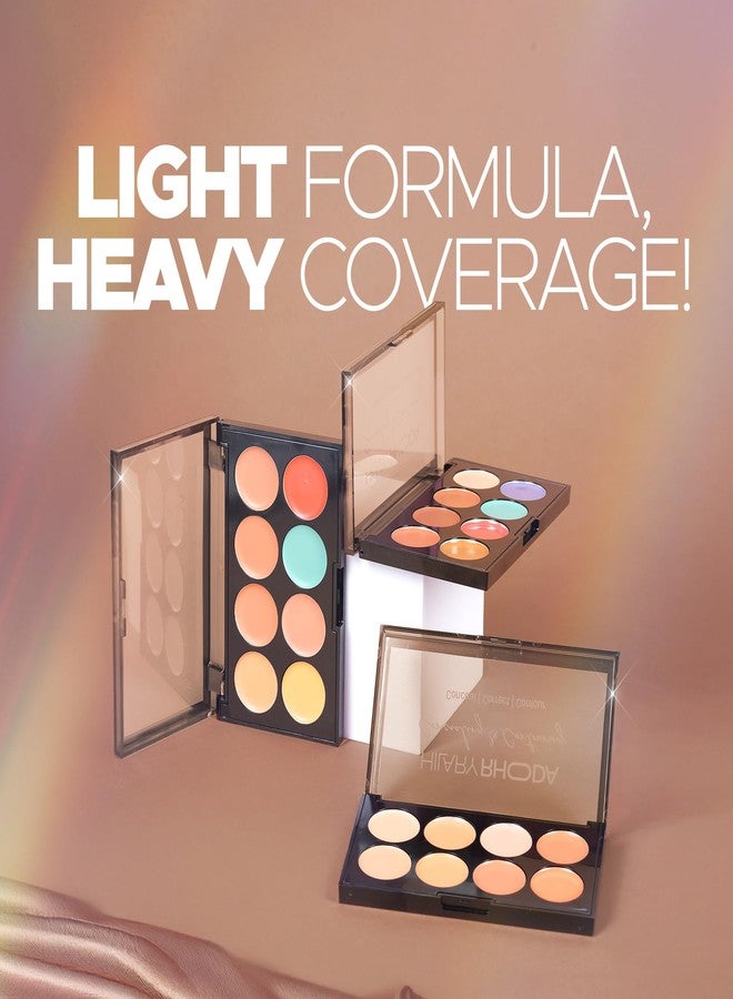 Hilary Rhoda Concealing & Contouring | 8 Shades in Palette | Colour Corrects with High Coverage | Face Palette | Hides Dark Spots & Pigmentation | Buildable Coverage | 12g (Shade-1) - Image 4