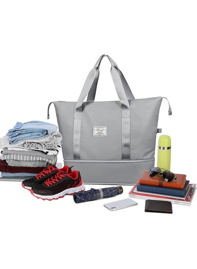 HONGFU Foldable Travel Bag Hand Carry Luggage Bag Large Waterproof Duffle Bag  - Image 3