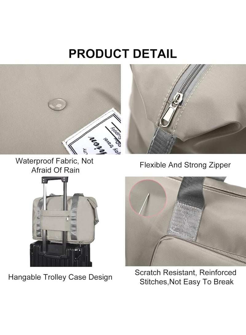 HONGFU Expandable Sports Gym Bag Water Resistant for Travel, Workout, and Daily Activities – Multi-Purpose Duffel Bag with Spacious Internal Pockets, Lightweight and Durable for Gym Clothes, Gear, and Personal Items - Image 4