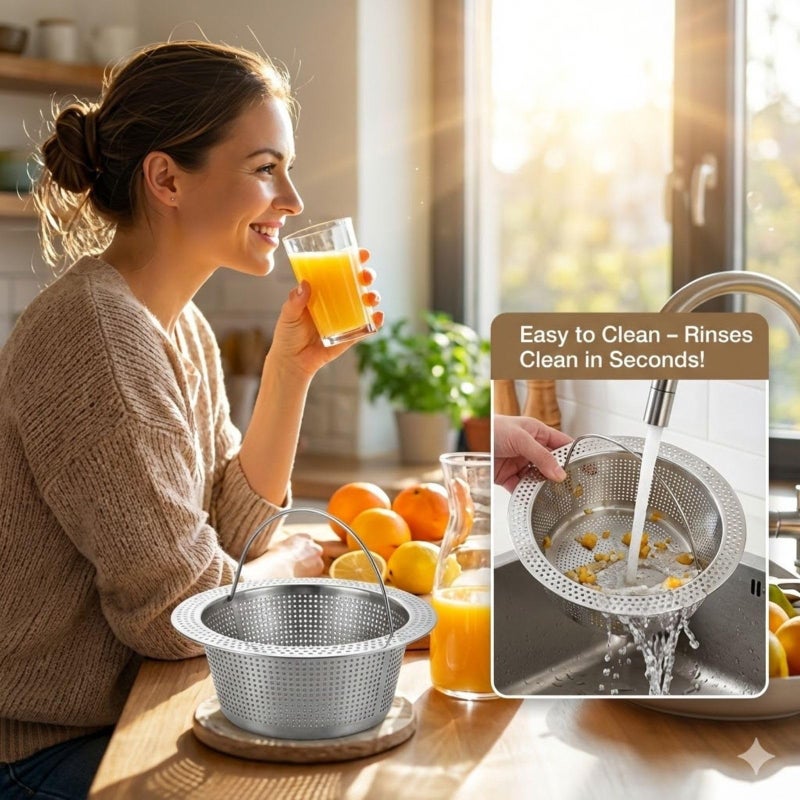 Leoriaie Pulp Strainer for Nama J2 Cold Press Juicer â€” Suitable for Nama J2 Juicer Secondary Fine Filter Accessories â€” 304 Stainless â€” Hand-Wash Easy Clean - Image 5