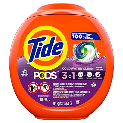 Tide Pods He Turbo Laundry Detergent Packs, Spring Meadow, 81 Count - Image 2