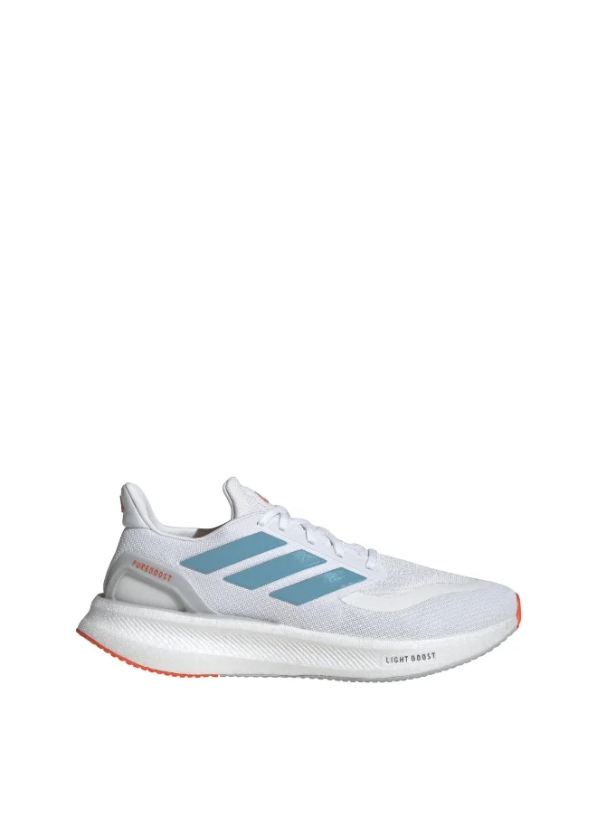 Adidas Adidas Pureboost 5 White Running Shoes For Men 6.5