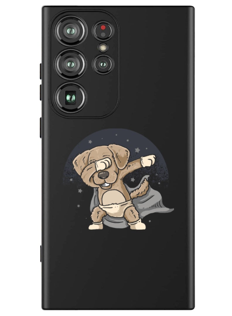 Theodor Protective Slim Fit Case Liquid Silicone Cover with Full Body Protection Anti-Scratch Shockproof Case For Samsung Galaxy S24 Ultra (Black) - dab dog - Image 1