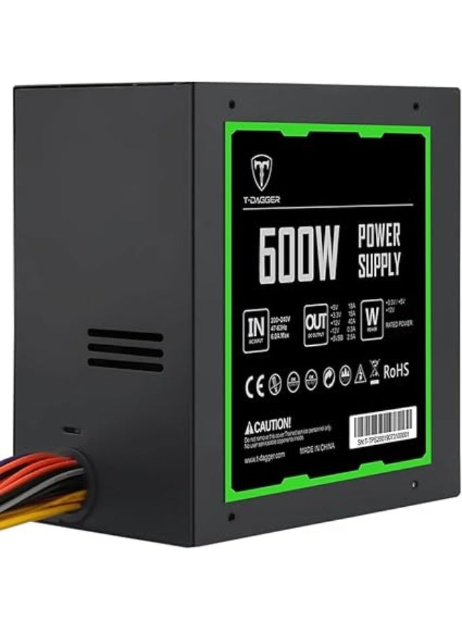 تي-داجر مزود طاقة T-Degger T-TPS201-1 بقدرة 600 وات – أداء مستقر وكفاءة عالية لأجهزة الكمبيوتر - Image 3