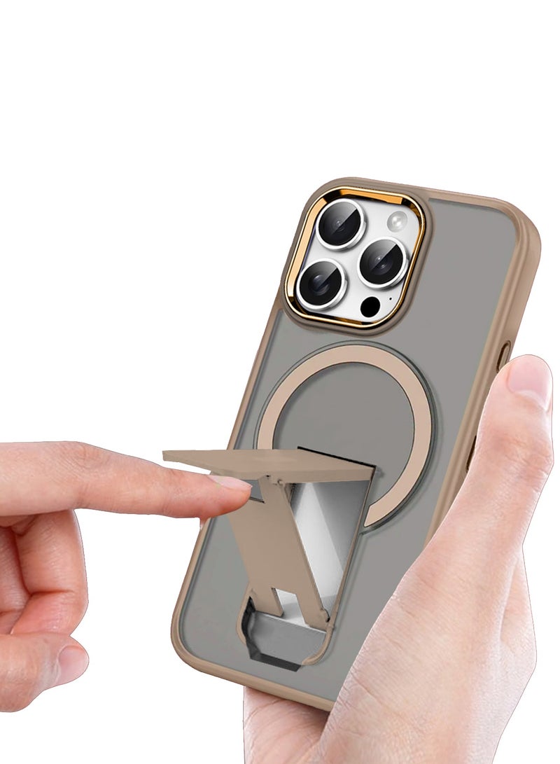 CATANES ( for iPhone 16 Pro Max ) 3 Pack, 1 Case and 2 Screen Protectors Magnetic Kickstand Cover with Screen Camera Protection Support Wireless Charging Cover - Image 3