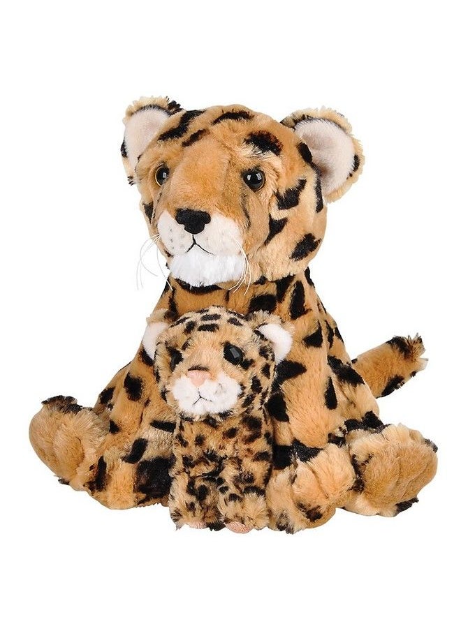 Rhode Island Novelty 11 Inch And 5 Inch Birth Of Life Cheetah Mom/Dad Cheetah With Baby Cheetah Plush  - Image 3