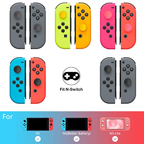 Ferkurn Joystick Replacement Cap Thumb Grip for Switch OLED & Switch Lite, Joystick Grip Button Stick Cover 3D Analog Cap Skin Replacement Part Repair Kit Accessories, 8 PCS - Image 3