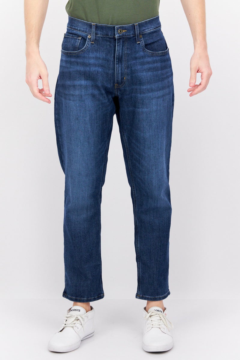 Eddie Bauer Men Regular Fit Washed Stretchable Jeans, Blue  - Image 1