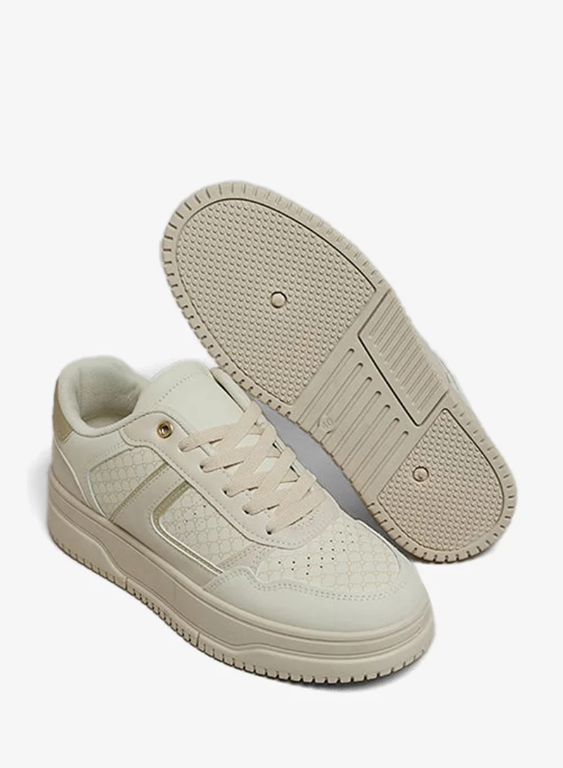 R&b  Patterned Platform Sneakers4 for Women | Best Price UAE