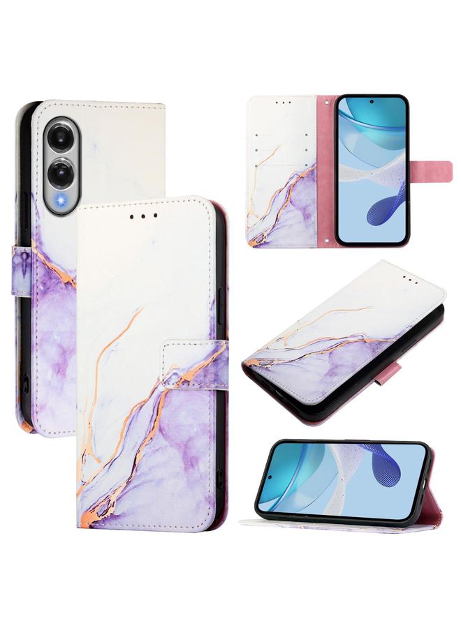 اس-توب جراب لهاتف Samsung Galaxy S25 Edge 5G PT003 جراب هاتف جلدي قابل للطي بنمط رخامي - Image 1