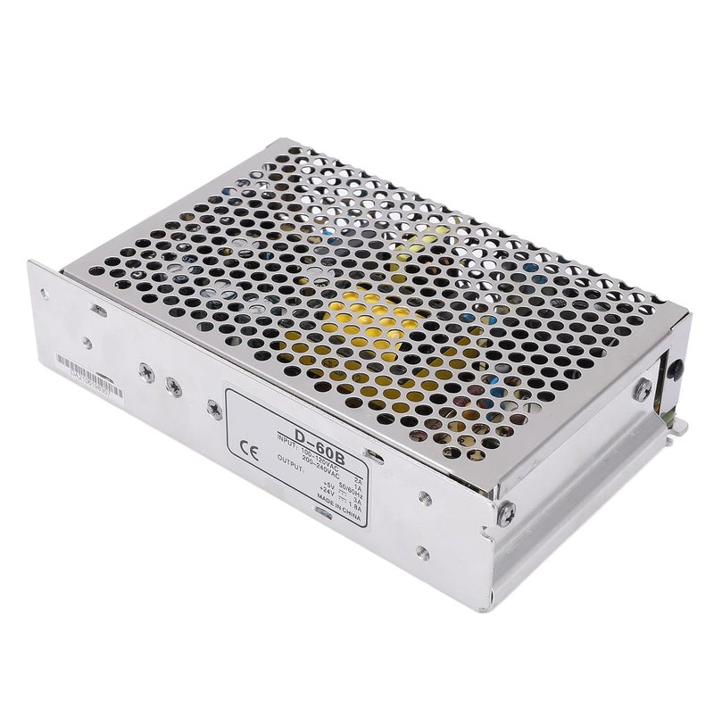 مزود طاقة تحويل مزدوج الخرج، 5V 24V مزود طاقة تيار مستمر من سبائك الألومنيوم - Image 4