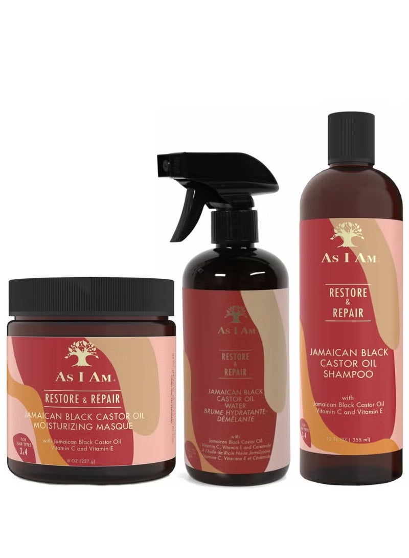 As I Am Jamaican Black Castor Oil - Moisture Fix Bundle - Image 1