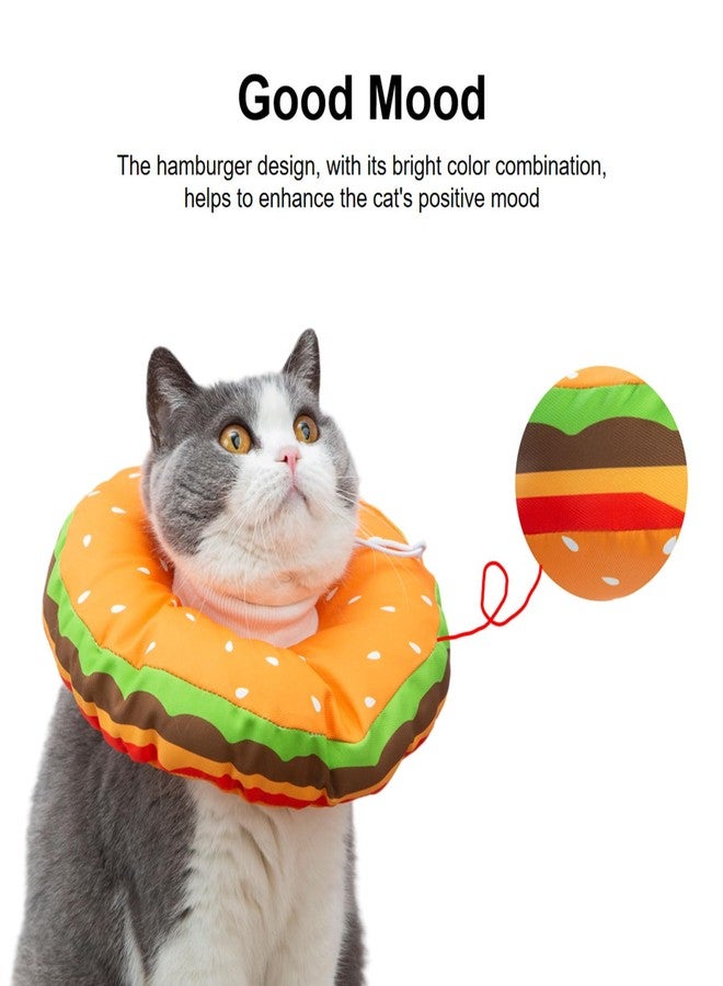 EWES Cat Cone Collar Soft M Size Alternative Neck Cones to Stop Licking Kitten Comfy Elizabethan Collars After Surgery Neuter Dog Donut Collar for Pet e Collar Recovery Shame - Image 3
