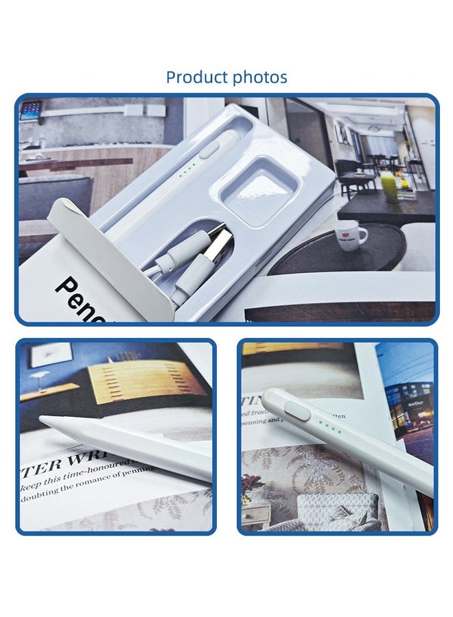 iPad Stylus Pen for Apple Pencil – Magnetic Rechargeable Touchscreen Stylus with Palm Rejection, Battery Display  Replaceable 1.5mm POM Tip – Compatible with iPad (2018  Later) - Image 3