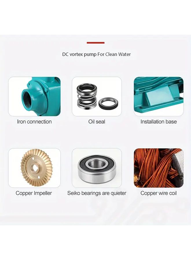 24V Green Solar Powered Submersible Water Pump 200W For Pool Garden Farm And RV - Image 4