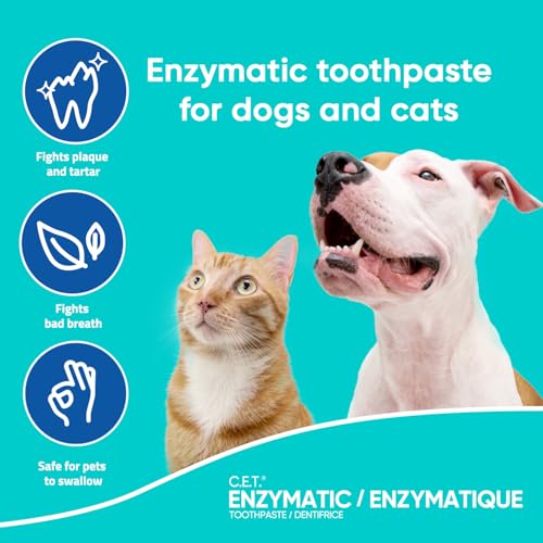 Virbac C.E.T. Enzymatic Toothpaste Eliminates Bad Breath by Removing Plaque and Tartar Buildup Best Pet Dental Care Toothpaste Beef Flavor 2.5 Oz Tube (Color Varies) - Image 3