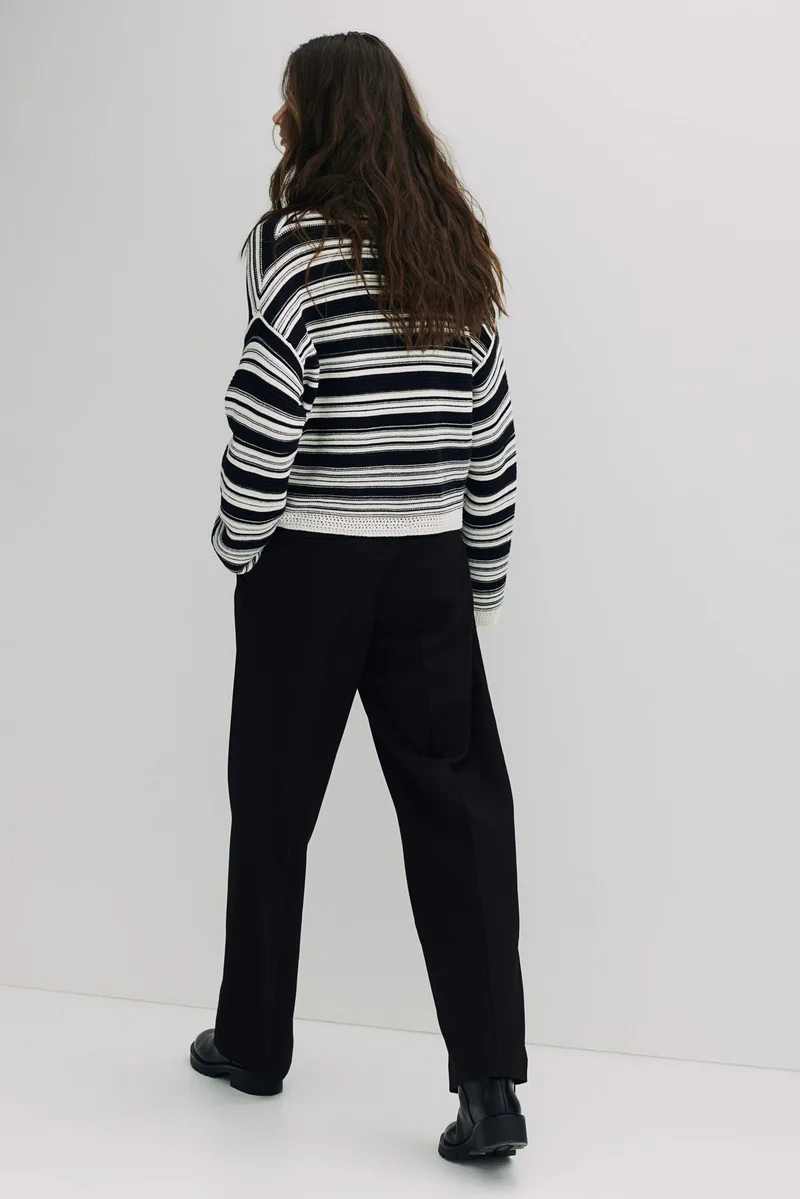 اتش اند ام Belted tailored trousers
