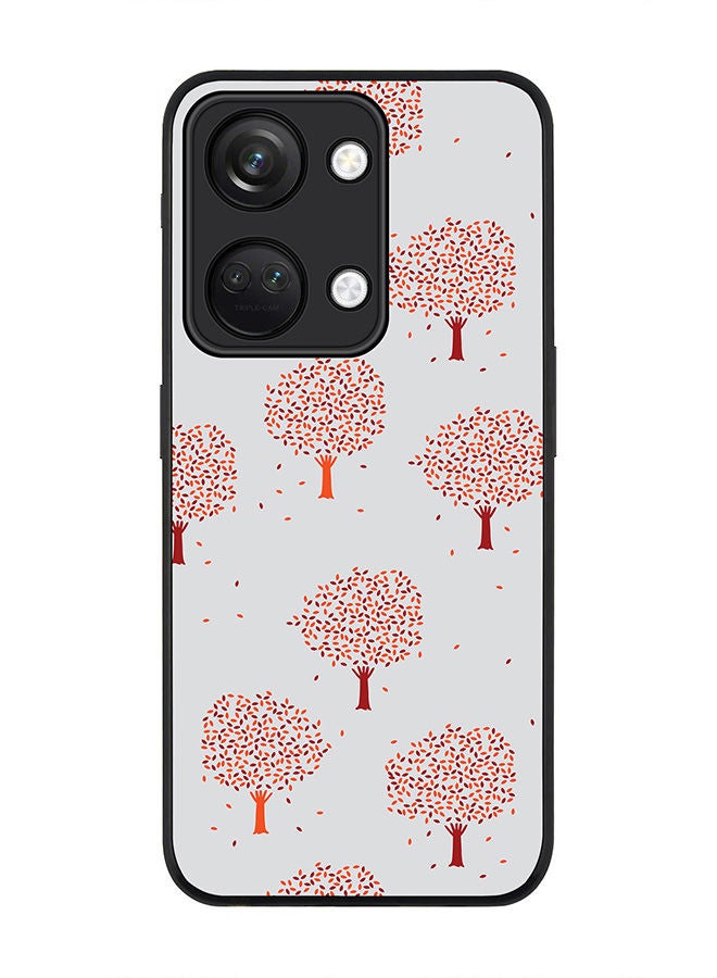 Stylizedd Rugged Black edge case for ONEPLUS NORD 3 5G / OnePlus Ace 2V, Slim fit Soft Case Flexible Rubber Edges Anti Drop TPU Gel Thin Cover -  Orange Fall - Image 1