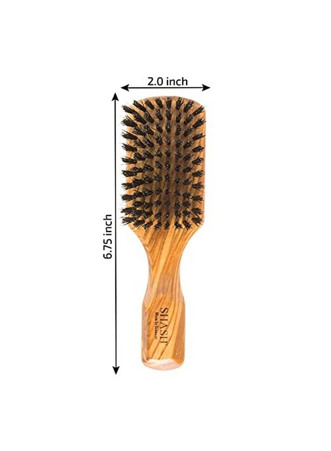 SHASH Made In Germany Robust Craftsman 100% Boar Bristle Hair Brush For Men Suitable For Thin To Normal Hair Firm Lly Conditions Hair Improves Texture And Stimulates The Scalp Made In Germany - Image 4