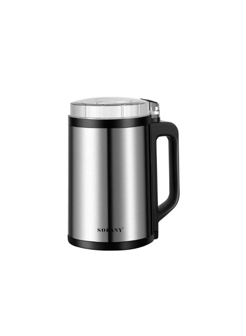 سوكاني مطحنة قهوة كهربائية بمقبض Sokany SK-04021 مطحنة قهوة 140 جرام من الفولاذ المقاوم للصدأ 300 وات - Image 1