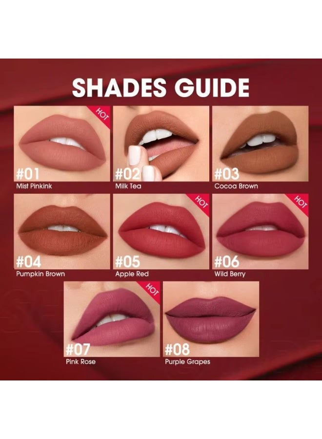 O.TWO.O O TWO O Velvet Matte Liquid Lollipop Lipstick Long Lasting Waterproof Non Transfer Smooth Lip Color - Image 4