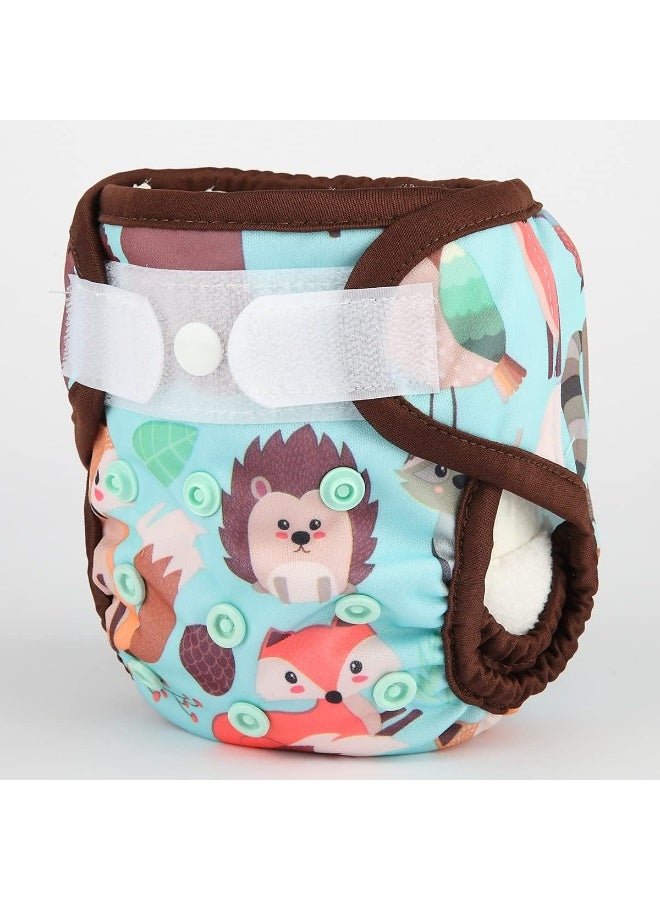 Sigzagor Newborn Baby Cloth Diaper Cover Nappy Hook and Loop (Animal Friends) - Image 2