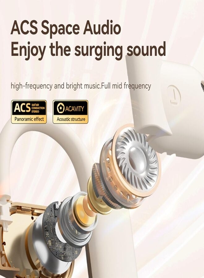 Wireless Bluetooth Earbuds 5.3 Headphones with Mic & LED Display, Sport Ear Hook Earphones, Noise Cancelling, Deep Bass, Touch Control, Long Playtime Charging Case - Image 3