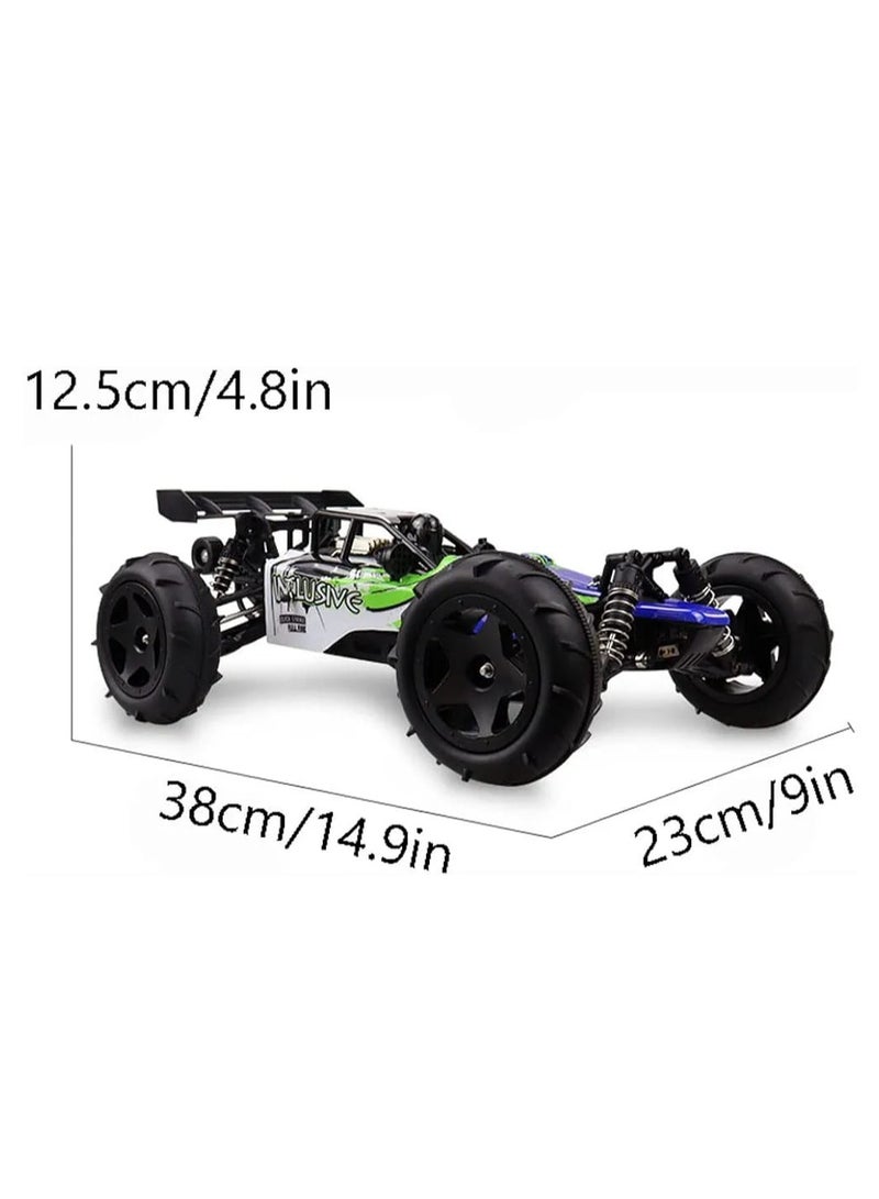 4WD 40 KM/H High-Speed Racing Buggy Vehicle 1:12 Ratio Independent Shock Absorber Brake Alloy Frame PVC Shell Headlight Off-Road RC Car Kids Boys Girls Xmas Birthday Gift  - Image 5