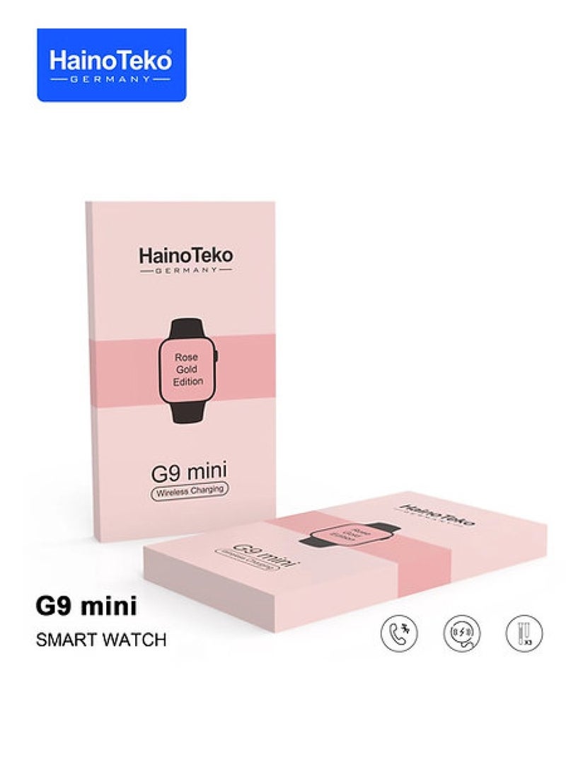 Haino Teko Haino Teko G9 Mini Rose Gold Edition Ladies Smart Watch with Three Set Strap and Stylish Bracelet Combo - Image 3