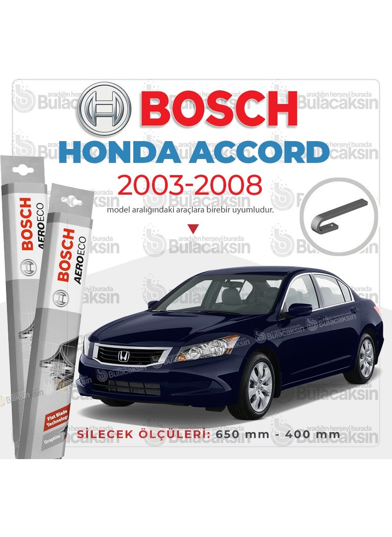 BOSCH Honda Accord Banana Wiper Set (2003-2008) Aeroeco  - Image 1