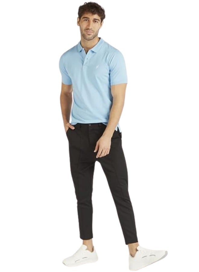 Lux Nitro Men's Solid Regular Fit T-Shirt |  Blue |  Color Shade May Vary - Image 3