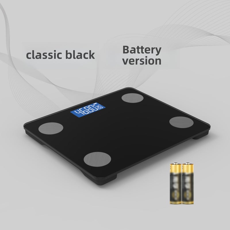 Generic European Smart Bluetooth Body Fat ScaleCF132-battery Black (30*26 large size) CF132-battery Black (30*26 large size)