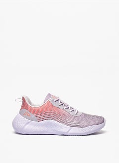 Womens Ombre Textured Lace-Up Trainer Shoes