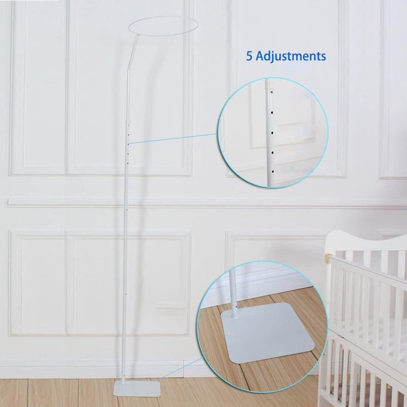 Vilemoon Mosquito Net Stand Adjustable Crib Canopy Holder Mosquito Net Holder Support Bracket Mounting Rack Accessories for Home Crib Cot Bed Easy Assembly Installation - Image 3