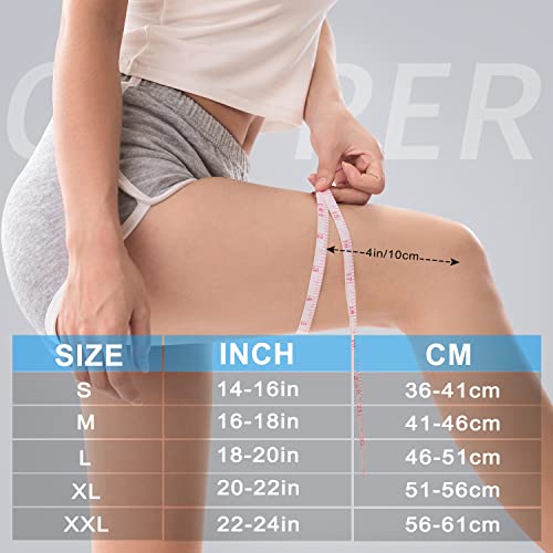 JHVW Copper Knee Brace for Women Men 2 Pack Knee Braces for Knee Pain Knee Support Compression Sleeve for Meniscus Tear ACL Arthritis Pain Relief - Image 5