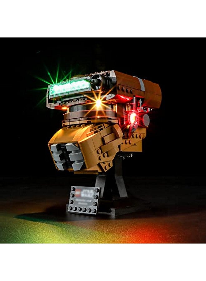 BRIKSMAX طقم إضاءة LED لخوذة الأميرة ليا (بوش) Lego75351 متوافق مع مجموعة بناء Lego Star Wars، لا يتضمن مجموعة Lego - Image 1