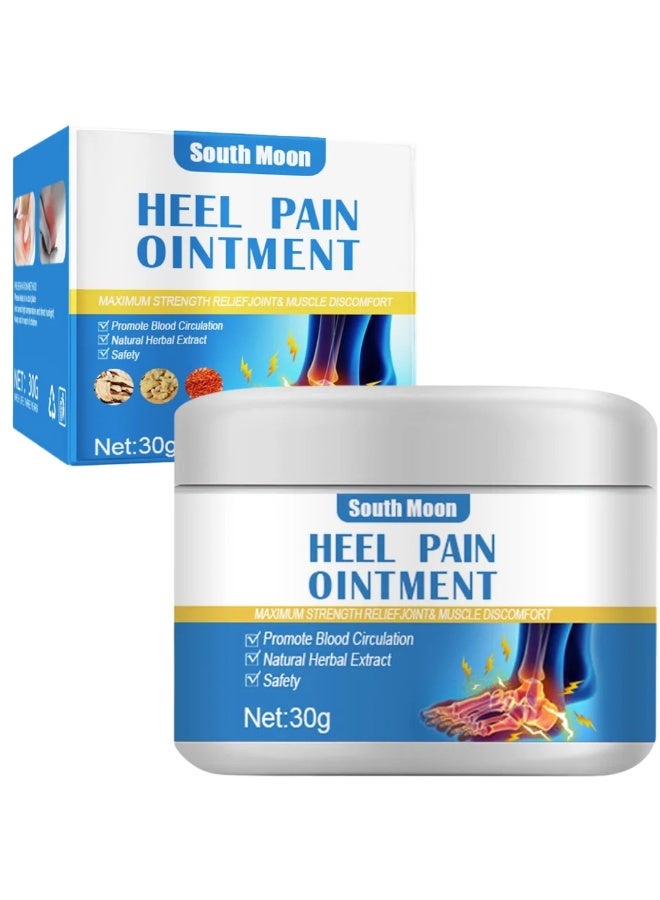 SOUTH MOON 3 Pcs Heel Pain Ointment (3x30G) Pain Relief Cream for Joints and Muscle Discomfort Rheumatism Arthritis Pain Ointment Natural Herbal Extract Foot Heel Ankle Sprain Feet Numbness Relief Cream Fast Effective And Safe Heel Balm - Image 2