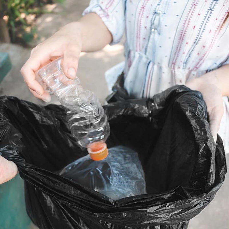 فاليكلود 200 قطعة أكياس قمامة سميكة مقاومة للتسرب مادة البولي إيثيلين سعة كبيرة - Image 5