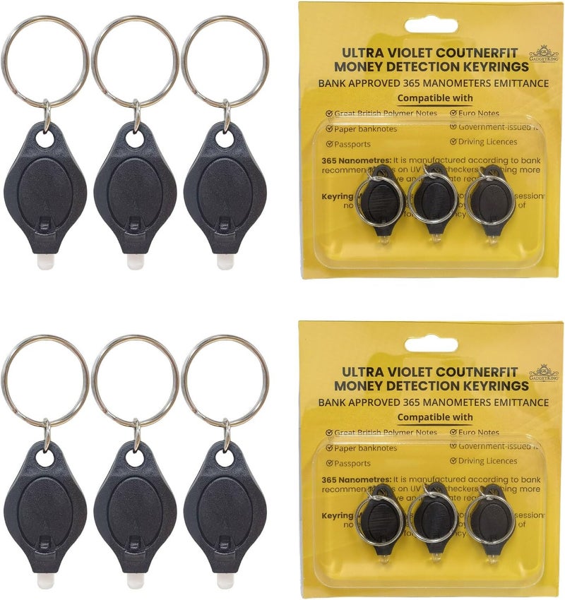 GK 3 Pack UV Money Checker Polymer Bank Note Scanner LED Detector Light - Image 1