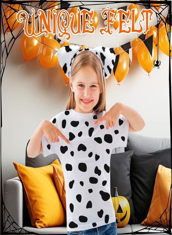 Caydo 12 Sheets Black Self Adhesive Felt Spotty Dog Circles Felt Pads for Kids Halloween Party Dalmatian Costume DIY Decoration (300 Pieces) - Image 3